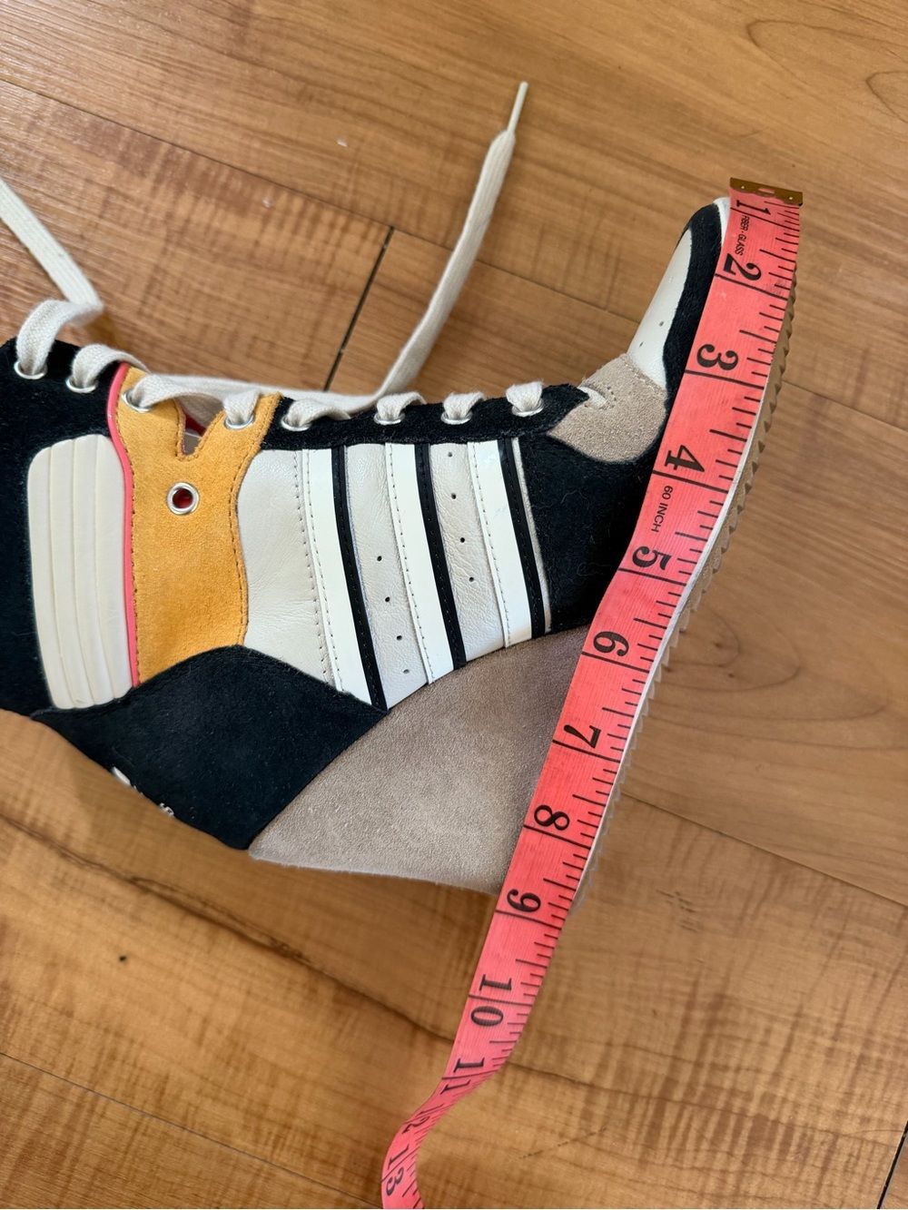 RARE Y2K Vintage adidas Originals Wedge High Top Sneakers US 7 - Picture 7 of 11